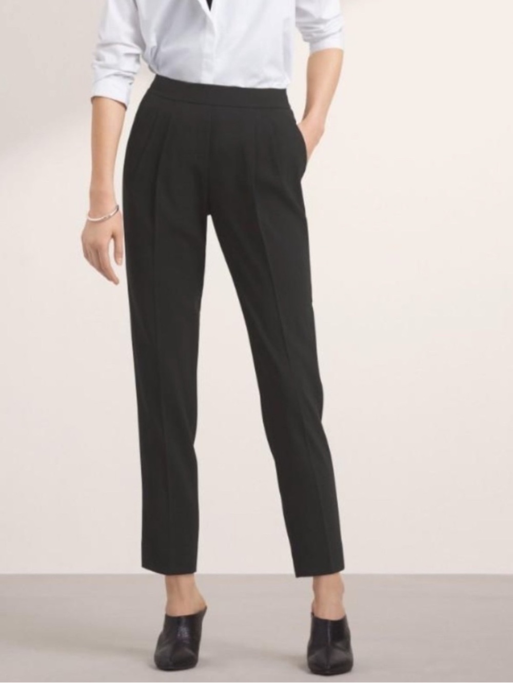 Aritzia Babaton Cohen Dress Pants NWT Pull On Elastic Back Waist Size 8